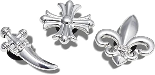 Image of Crocs Unisex-Adult Jibbitz Goth Multi Pack, Shoe Charms for Teens, Hype Boy Elevated, 3 Pack