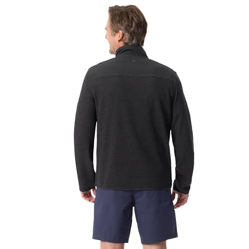 BASS OUTDOOR Men's 1/4 Zip Front Waffle Texture Long Sleeve Knit Pullover Standard4