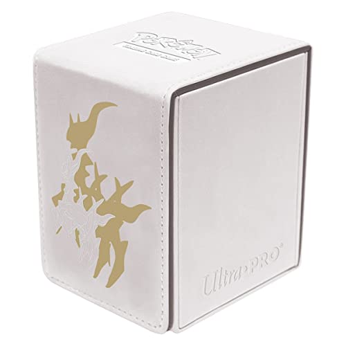 Ultra PRO Elite Serie: Arceus Alcove Flip für Pokemon - Schützen Sie Ihre Spielkarten in einer neuen farbenfrohen Kunstleder-Deckbox und treten Sie mit Stil gegen Freunde und Feinde an