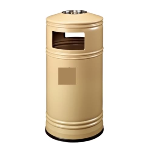 FENOKD Rubbish Bin Dustbin Double-Layer Garbage Bin with Inner Barrel Design Outdoor/Indoor Recessed Panel Trash Can Large Kitchen Bin
