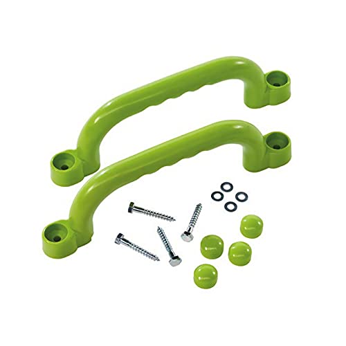 Verde Plástico Asas Seguridad Juegos, Agarre Seguridad Patio Recreo, Manijas Marco Escalada, para Equipos Juego, Toboganes Infantiles, Torres Juego, Zancos, Andamios Escalada y Parques Infantiles Cover