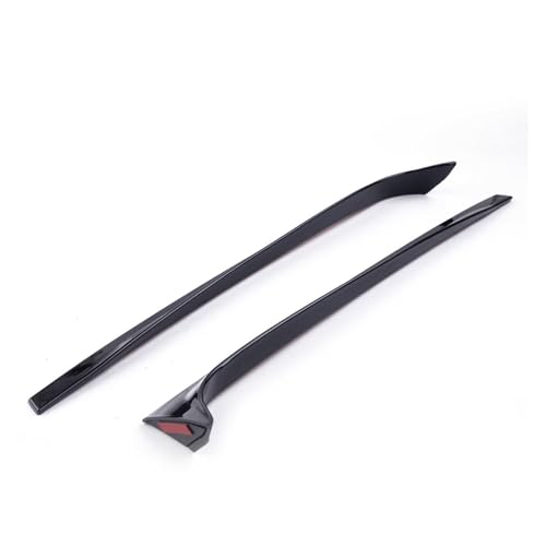 m[uhi For for Polo MK5 2011 2012 2013 2014 2015 2016 2017 1 Pair for Gloss Black Rear Window Side Spoiler Stickers Trim Cover
