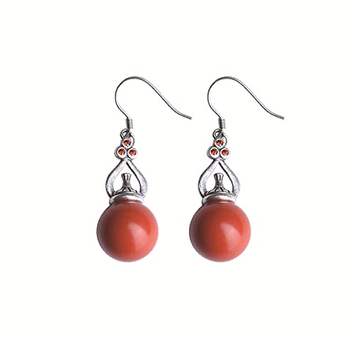 Boucles d'oreilles clous rose vintage en argent sterling 925 anti-allergique
