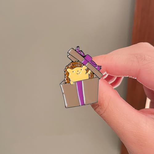 Image of Cute Enamel Pins Cartoon Lapel Pin Brooch Badge for Backpack Jackets Funny Tiger Pins for Gift Anime Enamel Pin for Clothing Hat Decoration