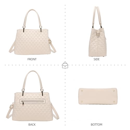 Image of Women's Purses Medium Top Handle Shoulder Hobo Tote Leather Handbag