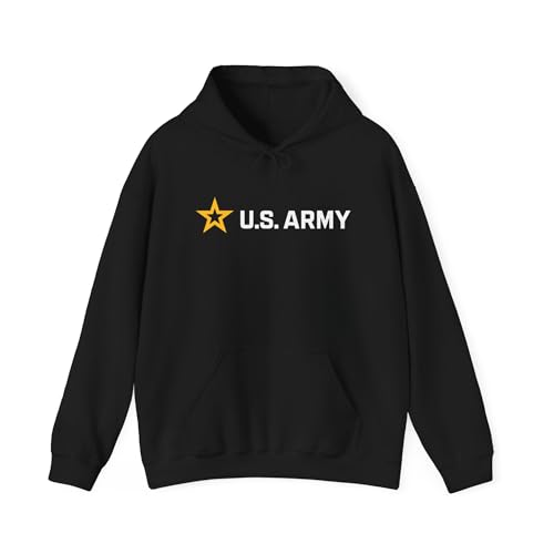 U.S. Army Military Official Logo Pullover Hoodie (US Alpha Small Regular Regular)