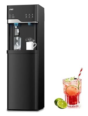 IKT Water Cooler and Ice Maker Bottom Load, Bullet Ice 22lbs Daily Capacity