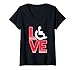 Mujer Hándicap Humor Amor Discapacitado Superviviente Guerrero Camiseta Cuello V