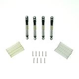 LGRP® Little Guy Racing Parts Long Travel Shocks (54MM Black/Gold) Compatible with 1/24 Scale RC Axial SCX24, Element, Enduro, URUAV, LGS101