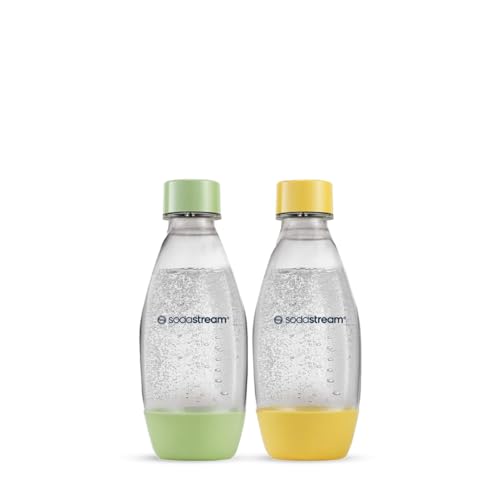 SodaStream Kunststofflasche |0,5L |BPA-frei|grün & gelb |2er-Pack