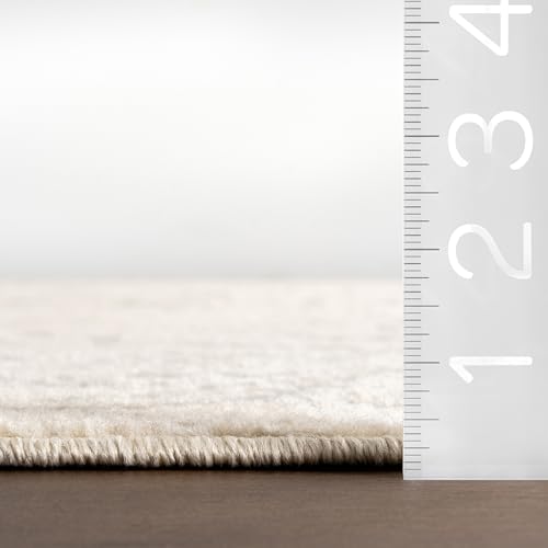 Tapete nuLOOM Medallion Beige y Gris 8x10 pies miniatura 2