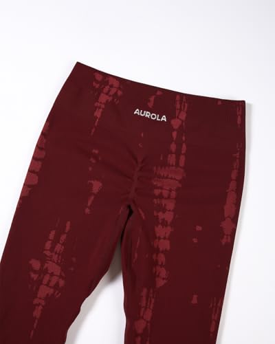 Image of AUROLA Serpent Snake Seamless Scrunch Workout Leggings for Women,Girls Squat Proof Ribbed Thick Active Gym Pants