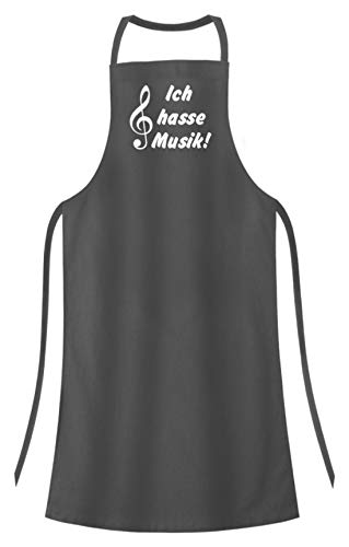 Tablier de barbecue de qualité supérieure gris avec broderie lapin rigolote - 2