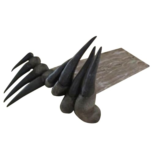 Zunetsutock Bookworks of the Devil of the Devil - Resin Horror 3D Bookmark - Chancellerie unique pour lecteurs | Accessoire effrayant avec main effrayante, cadeau d'Halloween pour livres et amateurs