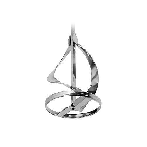 Chili Tools Drywall Mud And Paint Mixer Universal Mixing Paddle, Drill Attachment Paddle Dia.-80Mm / Hex8 / 15-3/4 Inch Length (Nickel Plated), Made In Taiwan #TOP2