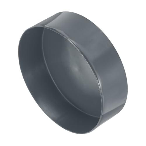 Image of uxcell 2pcs Rubber End Caps 175mm(6 7 /8 Inch) ID x 80mm(3 1 /8 Inch) H Vinyl Round Tube Bolt Cap Cover Screw Thread Protectors Dark Grey