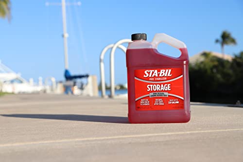 Sta-Bil Storage Fuel Stabilizer - Guaranteed To Keep Fuel Fresh Fuel Up To Two Years - Effective In All Gasoline Including All Ethanol Blended Fuels - For Quick, Easy Starts, 128 Fl. Oz. (22213) Red #TOP7