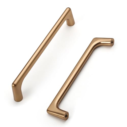 Image of 9BUILD 10 Pack Champagne Bronze Cabinet Pulls, 6.25 Inch Cabinet Hardware offers Kitchen Handles and Drawer Handles for Cabinets and Cupboards
