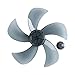 ranrann Lame de Ventilateur en Plastique Domestique 3/5 Feuilles avec Cache-écrou Accessoires pour Ventilateur sur Pied de Ventilateur de Table Type S Gris 12 inch