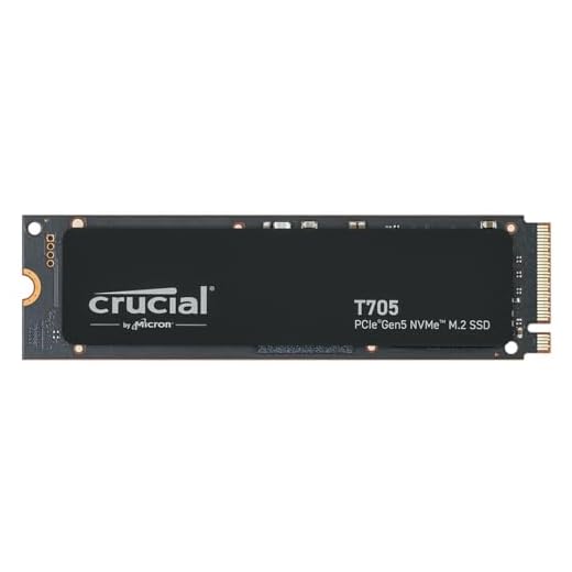 Crucial T705 2TB SSD PCIe Gen5 NVMe M.2, bis zu 14.500MB/s, Microsoft DirectStorage, PCIe 4.0 abwärtskompatibel, Interne Solid State Drive - CT2000T705SSD3