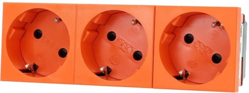 Prise 33° OBO Bettermann STD-D3S ROR3 3 prises pour finitions soignées - 3