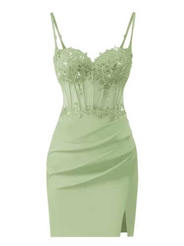 Xijun Satin Lace Applique Homecoming Dresses for Teens 2025 Sweetheart Corset Short Prom Dress Mini Cocktail Gown