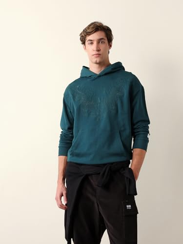 Image of THE BEAR HOUSE Men Cotton Printed Hoodie
