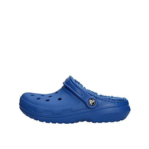 Image of Crocs Unisex Classic Lined ClogClogs, Blue Jean Blue Jean, 38 /39 EU