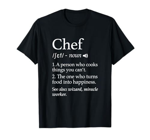 Questo abbigliamento definizione Chef rende perfetto Compleanno, Natale, Ringraziamento idea regalo per gli chef o macellai, collaboratori, manager di ristorante, laureati scuola culinaria o steward cucina.