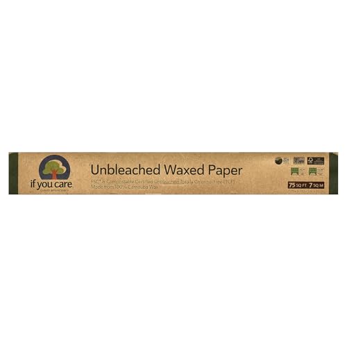 If You Care All Natural Unbleached Waxed Paper 75 Sq Ft (Pack of 4)