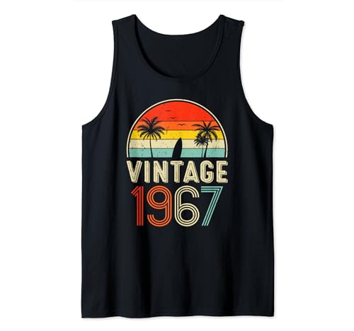 Vintage 1967 Classic Birthday 1967 Retro Men Women Vintage Camiseta sin Mangas