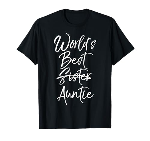 annonce de grossesse pour sœur World's Best Auntie T-Shirt