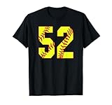 Softball #52 Fast Pitch Love Softball Mom Favorite Player T-Shirt