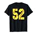 Softball #52 Fast Pitch Love Softball Mom Favorite Player T-Shirt