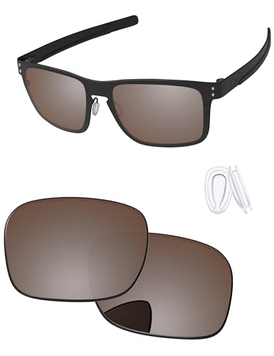 Image of Replacement Lenses & Nose Pieces for Oakley Holbrook Metal OO4123 55mm - Precision Fit, UV Block & Impact Resistant