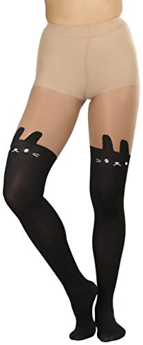 Image of ToBeInStyle Women's Cute Thigh High Printed Character Tights