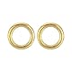 QUARKZMAN 2 Stück O-Ring Schnalle 8mm/031 nahtloser geschweißter Messingkreis mit 24mm Dicke für Gepäck Handwerks-DIY-Dekoration Zubehör goldfarben