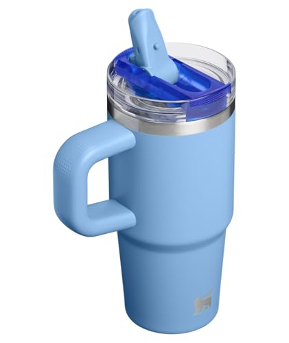 Image of STANLEY Quencher ProTour Flip Straw Tumbler with Leakproof Lid 14 oz | Built-In Straw & Handle | Cupholder Compatible for Travel | Insulated Stainless Steel Cup | BPA-Free | Blue Sky