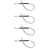 BEBEMOKO Camping Überlebensdocht Schnur 4 Stück aus Brennbarer Baumwollkordel mit Aluminiumgriff...