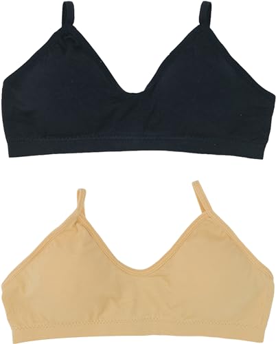 ToBeInStyle Girls' Basic Color Seamless Padded Training Bras2