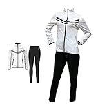 lotto tuta donna triacetato tuta donna completa tuta donna sportiva (s, 149033 white)