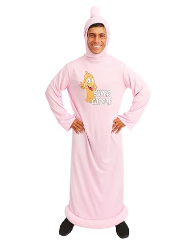 P'TIT CLOWN - 42936 - Costume Super Capote - Déguisement Préservatif Humoristique Adulte - Condom Suit - Parfait pour Carnaval, Fêtes à Thèmes, Halloween,...