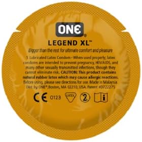 Miniatura 1 de ONE Legend - Paquete de condones con una elegante funda de bolsillo de latón, condones de látex lubricado de gran tamaño, 24 unidades