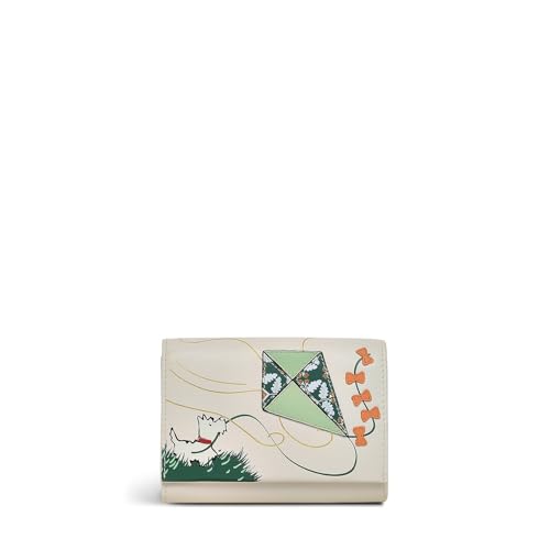Image of RADLEY Kite Flying Women's Leather Medium Flapover Purse, Chalk
