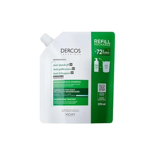 Vichy Dercos, Eco-Ricarica Shampoo Anti-Forfora DS, Per Capelli da Normali