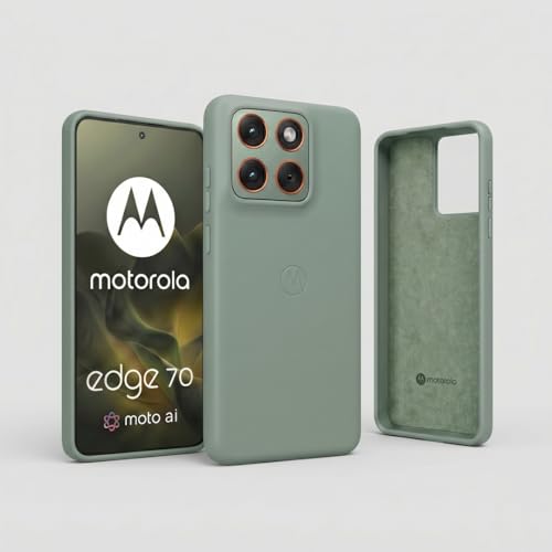 Image of Motorola Compatible with Moto Edge 70 Softmatte (TPEE) Back Cover Drop Tested Shock Proof Mobile Case for Men, Women, Boys and Girls with Camera Protection (Lily Pad)