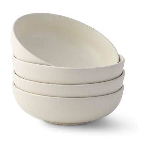 JoyJolt Mesa 30oz Stoneware Bowls Set Cover