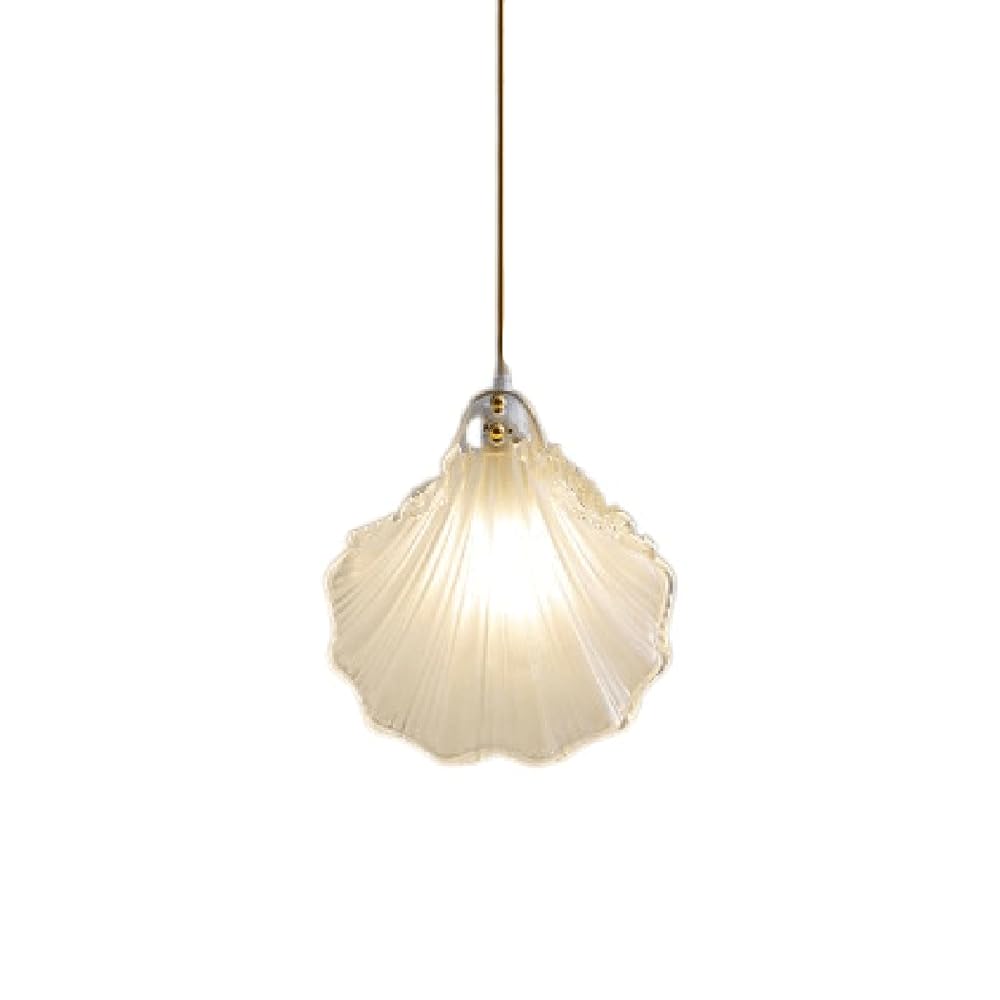 Lámpara colgante de vidrio en forma de concha de estilo industrial HAIDU