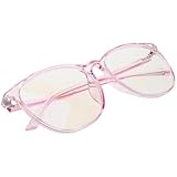 Mipcase Gafas Filtro de Luz Azul para Ordenador y Teletrabajo Montura Redonda Transparente Ligera para Hombre y Mujer Protección Anti-Reflejo para Pantallas Digitales
