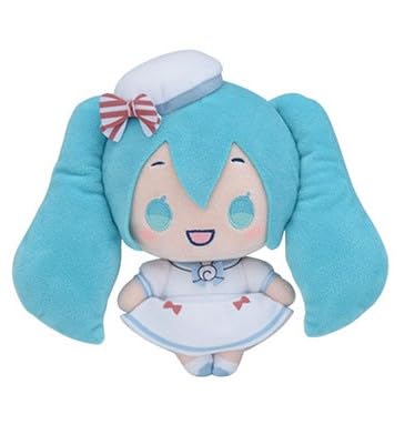 Amazon.co.jp: 初音'ミク×シナモ'ロール ぬいぐるみ～マリンスタイル